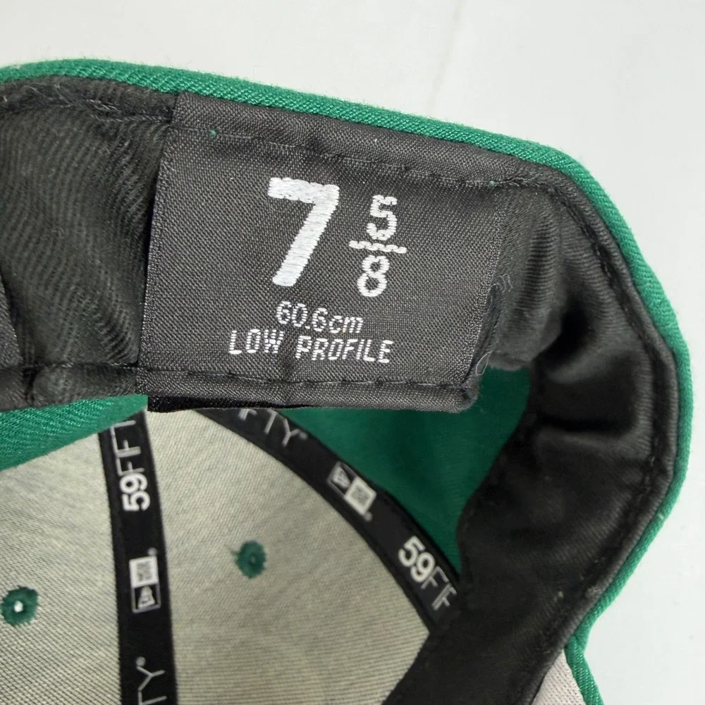 New‎ York Jets New Era 59FIFTY Low Profile Fitted Hat Green NFL Size 7 5/8